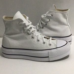 Converse Chuck Taylor all star lift platform high hi top Size 5.5 white shoes